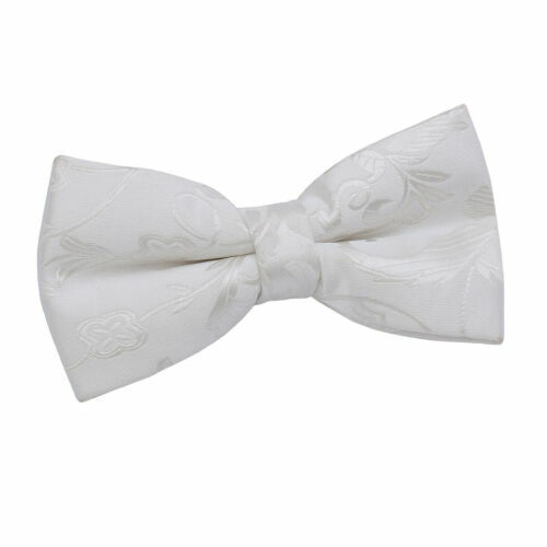Nœud Papillon En Bois Tony & Paul - Modèle Volute Blanc Sucre, Motif Paisley, Écrin Luxe Inclus