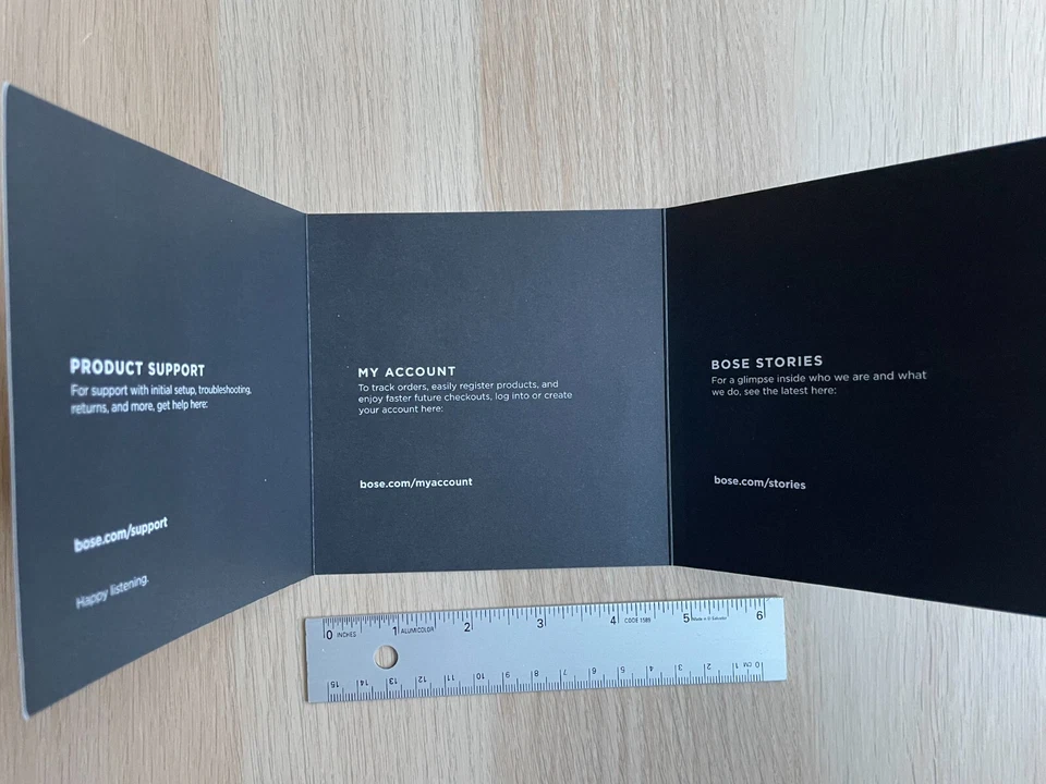 BOSE Thank you Brochure Products support - Image 3 of 4