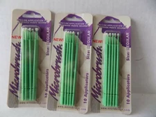 MICROBRUSH SIZE REGULAR 3 PACK 30 APPLICATORS  PRE OWNER NIB
