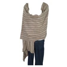 Cashmere|Shaw/Throw|HandLoomed|Nepal|4 Color Mix| Ivory|Gray|Taupe|Black