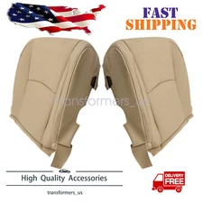 For 2003-2009 Lexus RX350 RX400 Driver & Passenger Leather Lower Seat Cover Tan