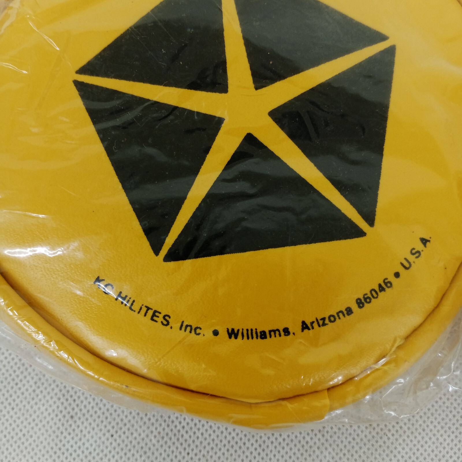 KC Hilites Vintage Chrysler Light Covers Yellow Round 5'' NEW OLD STOCK