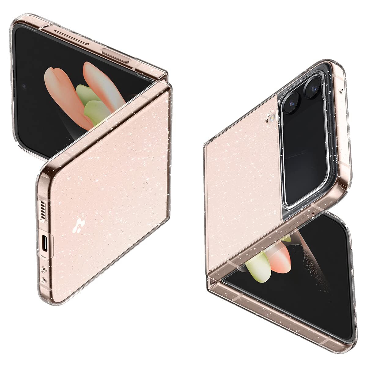 Spigen Cover Air Skin Glitter Compatibile con Samsung Galaxy Z Flip 4 5G - Cr...