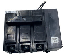 EATON BAB3020HS CIRCUIT BREAKER 3 POLE UNIT 20A TYPE BA 240V SHUNT TRIP   