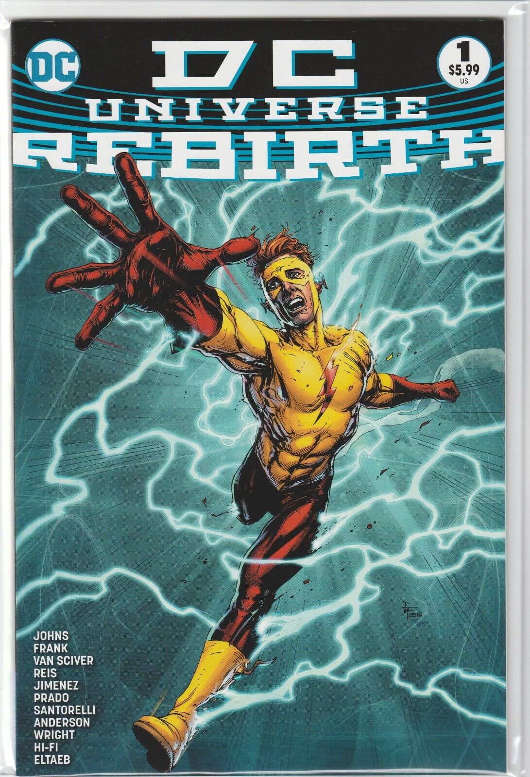 DC UNIVERSE REBIRTH #1 (2016 DC) 3rd PRINT $5.99 SQUAREBOUND VARIANT ~ UNREAD NM