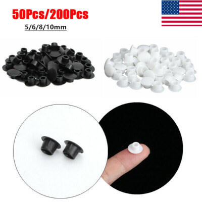 50-200Pcs Multi-spec Screw Caps Covers Flush Type Plastic Hole Plug ...