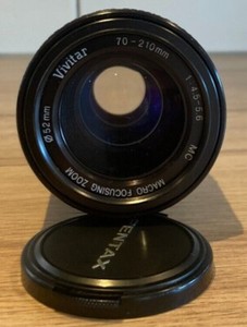 Vivitar Macro Focusing Zoom Lens 70-210mm 1:4.5 -5.6 PK Mount