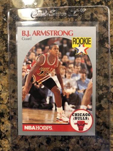 1 1990 NBA HOOPS B J ARMSTRONG 60 ROOKIE BASKETBALL CARD EBay