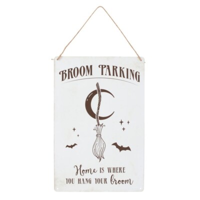 Besen Parkplatz Blechschild Home Is Where You Park Hexen Gothic Heidnisch
