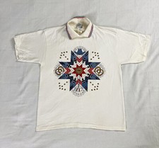 Vintage NWT Gopher Sport Western Cowgirl Pattern Collar Shirt Top Large NEW NOS