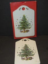 Nikko Japan HAPPY HOLIDAYS Ceramic SNACK/CHEESE BOARD "Happy Holiday Season"