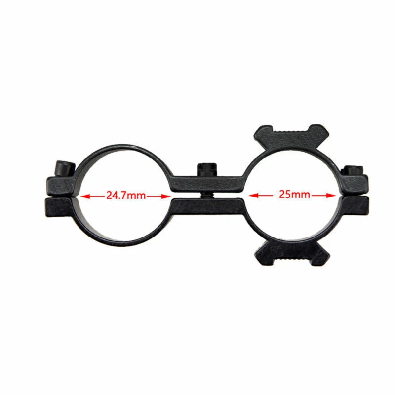 Scope Mount 1" 25.4mm Ring Adapter 20mm Picatinny Rail Bracket for Rifle Airsoft - Image 4 of 4