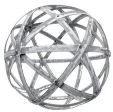 PD Home & Garden Woven Decorative Metal Sphere Accent Ball 4 inch Diameter with