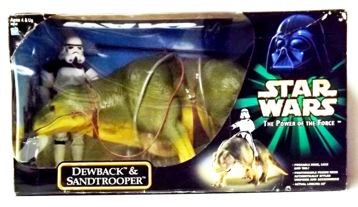SF・ファンタジー・ホラー 00'Hasbro/12inch DEWBACK & SANDTROOPER Star Wars Power of the Force 32