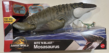 NEW 2025 Jurassic World Rebirth Bite Blast Mosasaurus  Mini Dilophosaurus