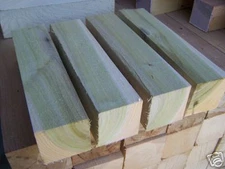 FOUR (4) YELLOW POPLAR TURNING BLOCKS LUMBER LATHE WOOD CARVE 3 X 3 X 12"