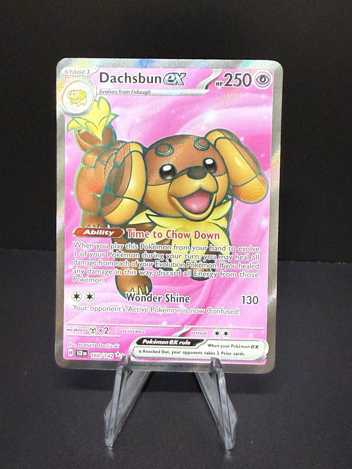 Pokémon TCG: Dachshund EX 150/142 Ultra Rare Full Art Holo 2024