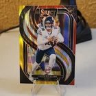 2024 Panini SelectPremier Level Caleb Williams #114 Red  Yellow Shock Prizm (RC)