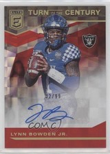 2020 Panini Donruss Elite Turn of the Century Red 32/99 Lynn Bowden Jr Auto 16vd