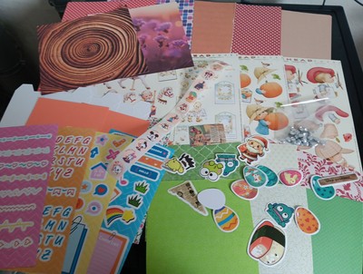 SALE PACKAGE HOBBYCRAFTS  FOR  SCRAPBOOKING WITH SEQUINS (SALE483)
