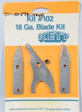 Kett Kit #102 Replacement Blade Kit for 18 Gauge Power Shears