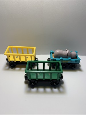 Thomas & Friends 3 Rail Cars, 2 - Circus Trains , 1 - Zoo Hippo Car 2003 Vintage
