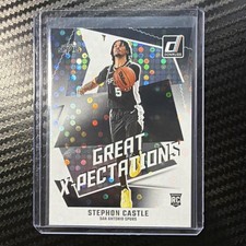 Panini 2024-25 Donruss Great X-Pectations Stephon Castle #1 Rookie Spurs NBA