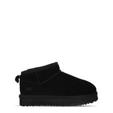 Jack Wills Girls Black Suede Warm Lined Winter Low Ankle Snug Boots size 11 29