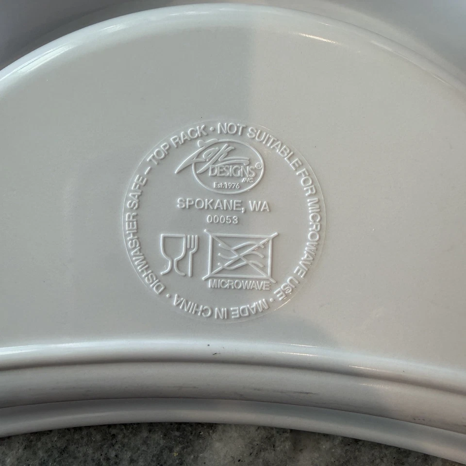 Plato dividido de melamina para niños vintage Zak Clifford the Big Red Dog años 90 Foto 4 de 4