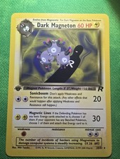 2000 POKEMON TCG TEAM ROCKET 28/82 DARK MAGNETON 1ST EDITION RARE NEAR MINT