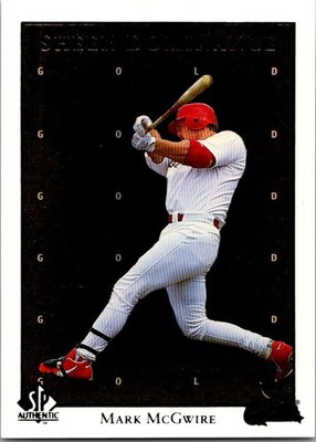 1998 SP Authentic #SD10 Mark McGwire Sheer Dominance Gold #/2000