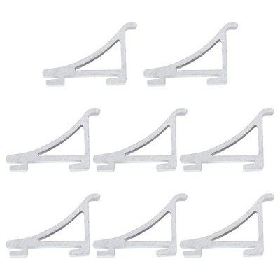 16 PCS 201 Stainless Steel Freezer Shelf Clips Refrigerator Cooler Hook Metal
