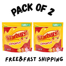  2 pack Starburst Original Fruit Chewy Candy Family Size 27.5 Ounce