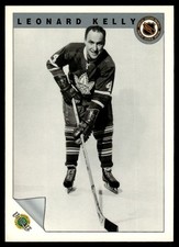 1991-92 Ultimate Original 6 French Leonard Kelly Toronto Maple Leafs #38