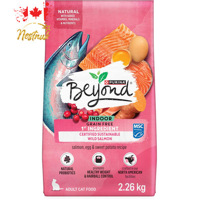 Purina Beyond Grain Free Indoor Cat Food Salmon & Egg 2.26kg 5lb