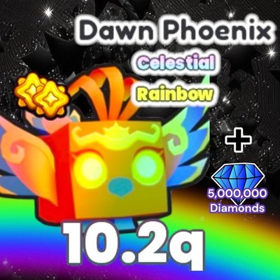 Rainbow Dawn Phoenix + 5 Million Diamonds. PS99