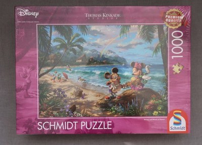 Nowe w folii Puzzle Schmidt 1000El. Kinkade Miki&Minnie Na Hawajach