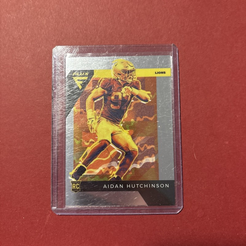 2022 Panini Chronicles #FX10 Aidan Hutchinson Flux RC Rookie Silver Prizm