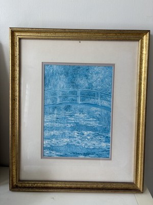 Claude Monet Bridge Over A Pool Of Water Lilies Custom Framed Art 16 *19 
