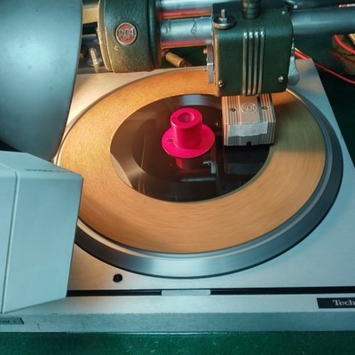 Lathe cut Vinyl Record 7'' Black 45RPM  Your music cut on to a poly vinyl record