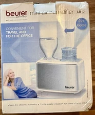 Beurer LB12 Mini Compact Air Humidifier compact with Water Bottle Tank Personal