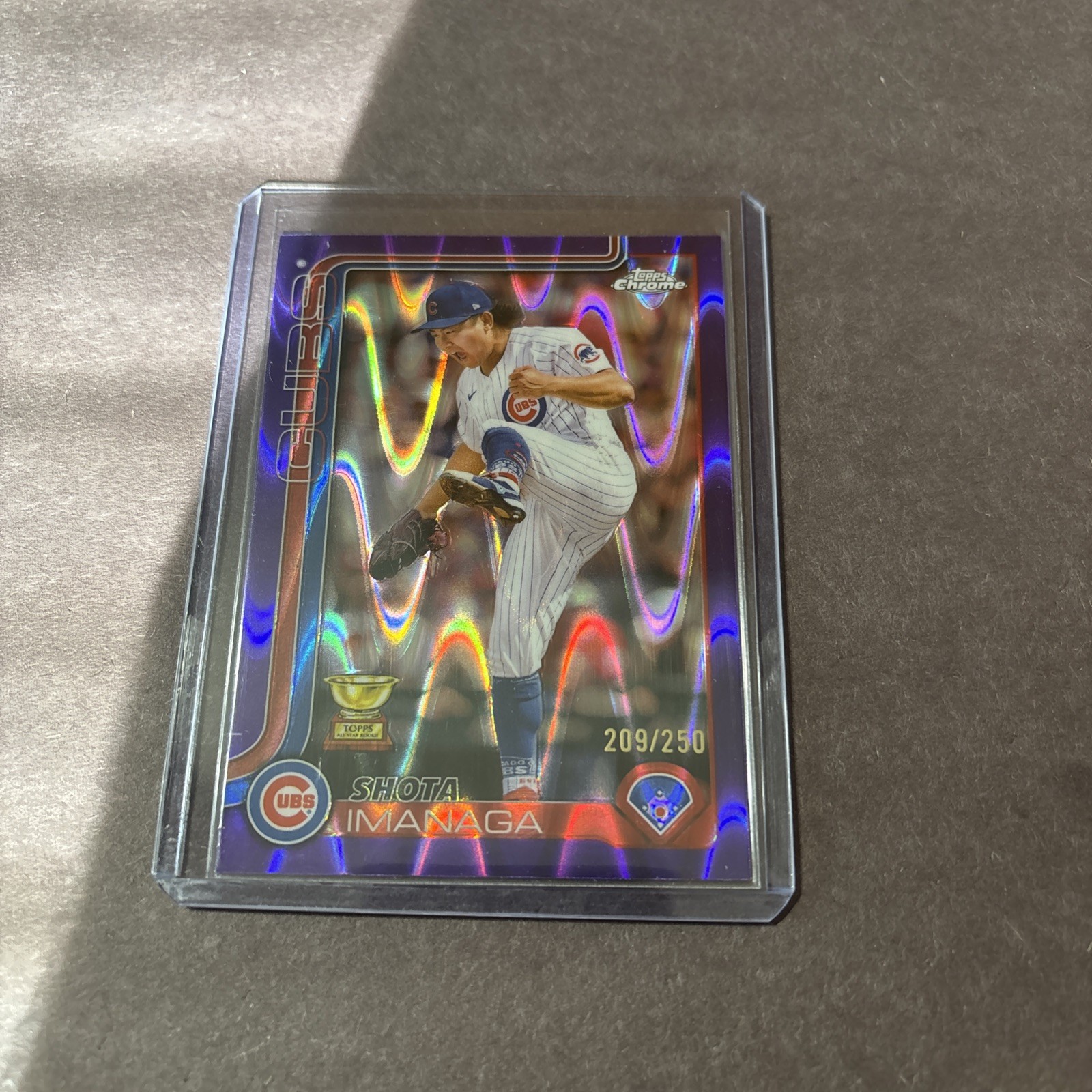 2025 Topps Chrome - Shota Imanaga #149 Purple RayWave Refractor #209/250