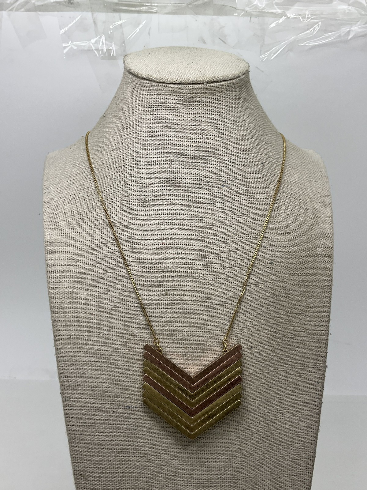 Madewell Two-Tone Arrowstack Necklace - image 1