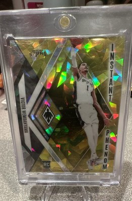 2023-24 Panini Phoenix Instant Phenom Victor Wembanyama #13 Yellow Ice /175 (RC)