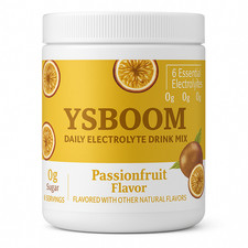 Ysboom electrolyte drink mix sugar free passion fruit 50 servings