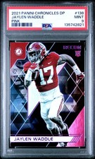 2021 PANINI CHRONICLES DRAFT PICKS PINK #138 JAYLEN WADDLE PSA 9