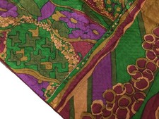 100 Pure Silk Sari Vintage Recycled Saree Silk Printed Fabric Material PSS17769