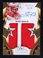 2023 Topps Five Star Jumbo Prime Relics 5/25 Scott Rolen #FSJP-SR Auto HOF 11o2
