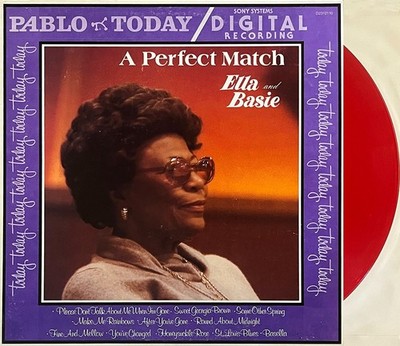 Jazz LP ELLA FITZGERALD COUNT BASIE  Perfect Match  RED Vinyl Orig Pablo NM-