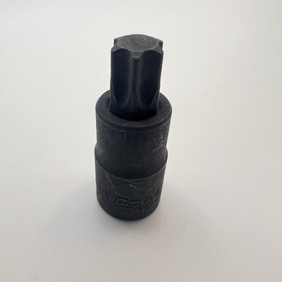 Power Torque 1/2'' Drive T60 Torx Star Socket Bit Black GM5760 Hand Use Only